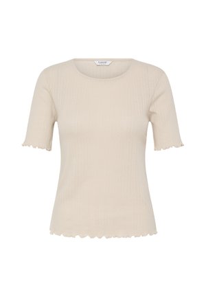 b.young, BYUNICA SHORT SLEEVE - Majica kratkih rukava s printom - cement