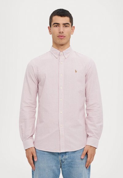 Polo Ralph Lauren LONG SLEEVE SPORT SHIRT - Krekls - uni wine/white
