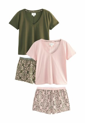 SHORT SLEEVE SETS 2 PACK  - REGULAR FIT - Set lenjerie de noapte - khaki pink