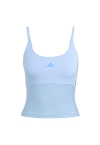 adidas Performance HYPERGLAM TANK - Linne - glow blue   blue fusion