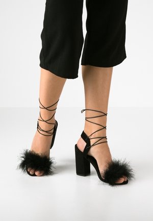 Topshop Sandales à talons hauts - black
