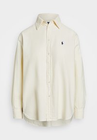 RELAXED FIT COTTON OXFORD SHIRT - Camicia - estate cream