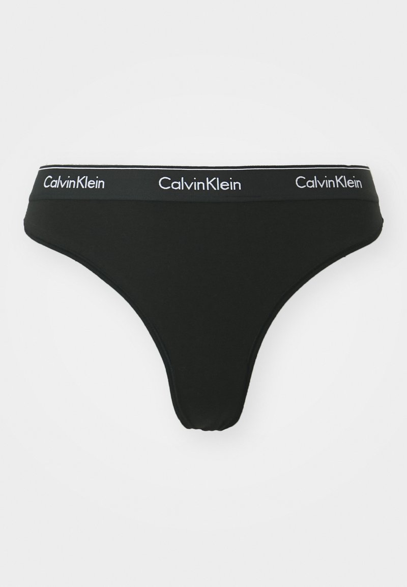 Calvin Klein Underwear THONG ICON COTTON MODAL - String - black