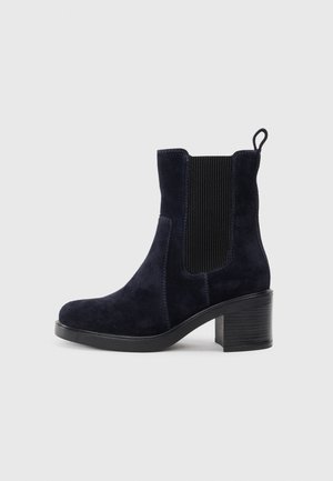 LEATHER - Ankelboots - dark blue