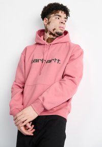 Carhartt WIP HOODED - Felpa con cappuccio - dusty rose/sycamore tree