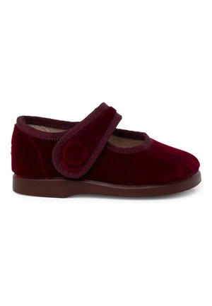 Pisamonas MERCEDITAS DE CON BOTÓN CINTA ADHESIVA   - Zapatos de bebé - burdeos