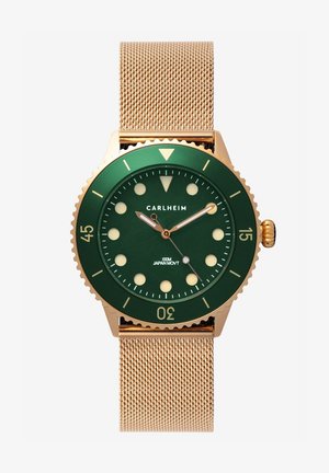 DIVER 40MM MESH - Rannekello - rose gold-green