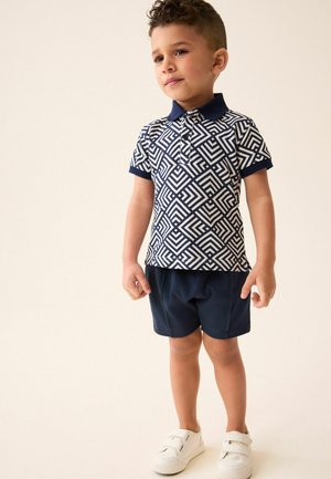 SHORT SLEEVES SET STANDARD - Træningsbukser - navy white