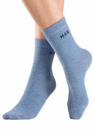 H.I.S 4 PACK - Socks - grau/jeans/ beige/grau