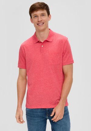 s.Oliver IN MELIERTER OPTIK - Poloshirt - korallrot
