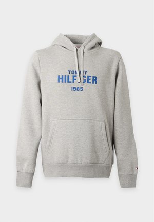 Tommy Hilfiger, HILFIGER STACK REG FLEECE HOODIE - Hoodie - light grey heather