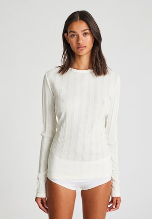 THYRA  - Tops ar garām piedurknēm - off white