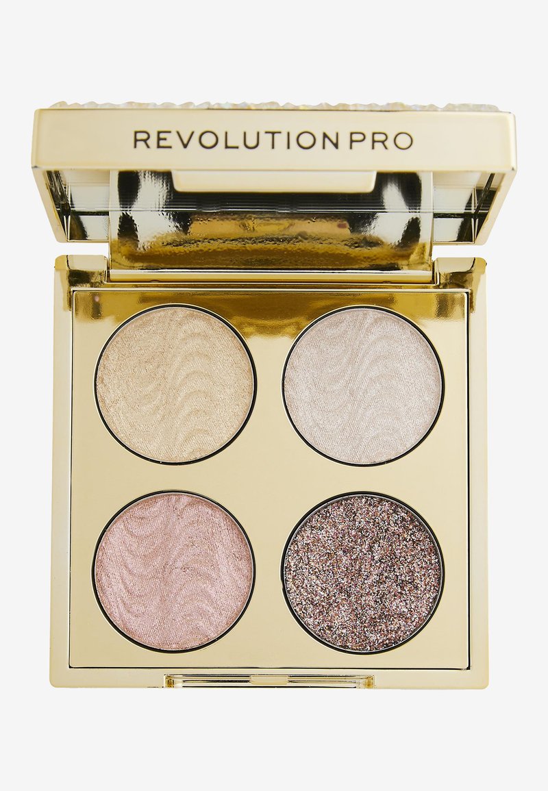 Revolution PRO ULTIMATE CRYSTAL EYE QUAD - Eye Palette - gold crystal