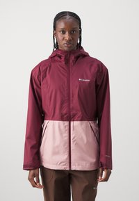 Columbia INNER LIMITS™ JACKET - Regnjakke - rich wine/eraser pink