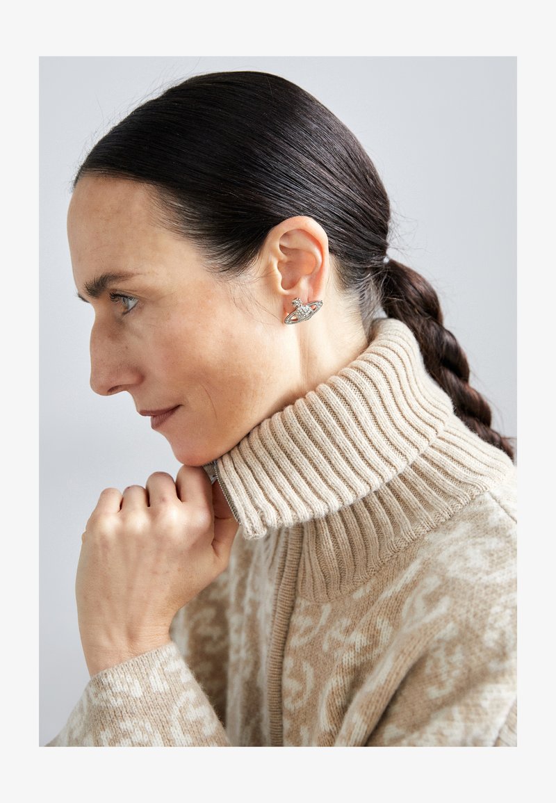 Vivienne Westwood MINI RELIEF EARRINGS - Ohrringe - silver-coloured