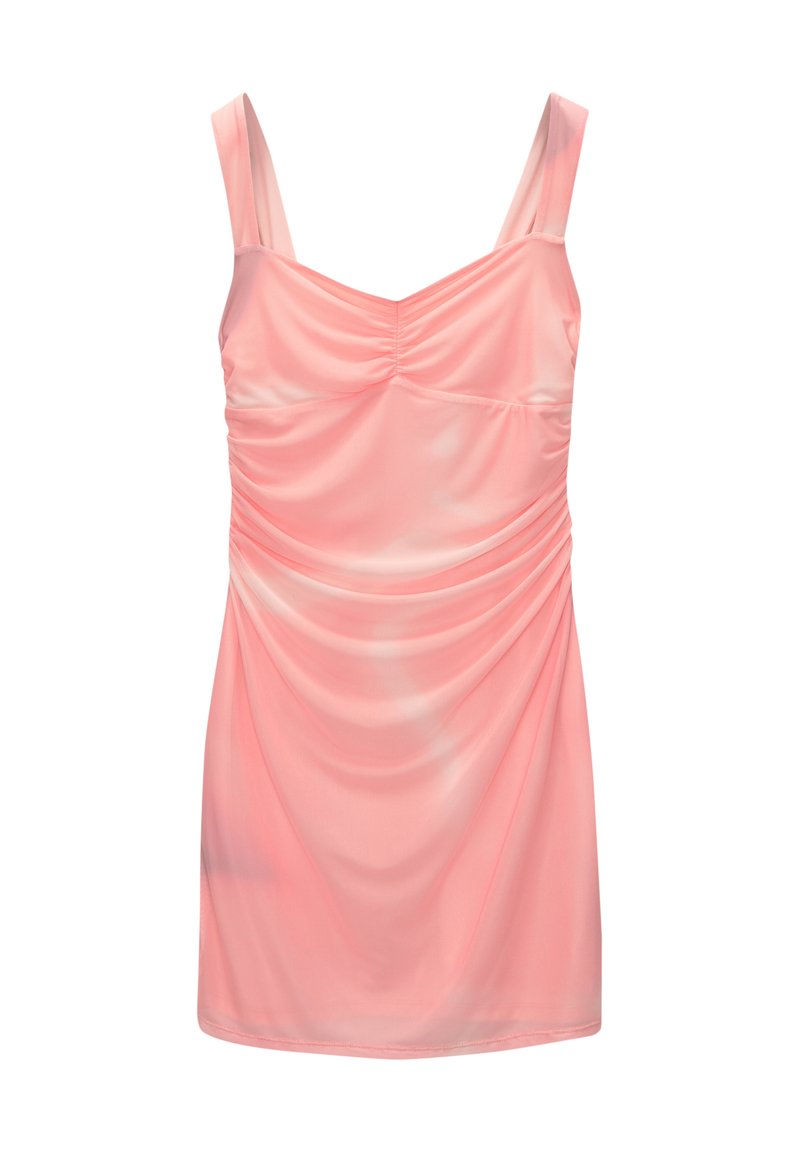 PULL&BEAR Cocktailjurk donkerroze