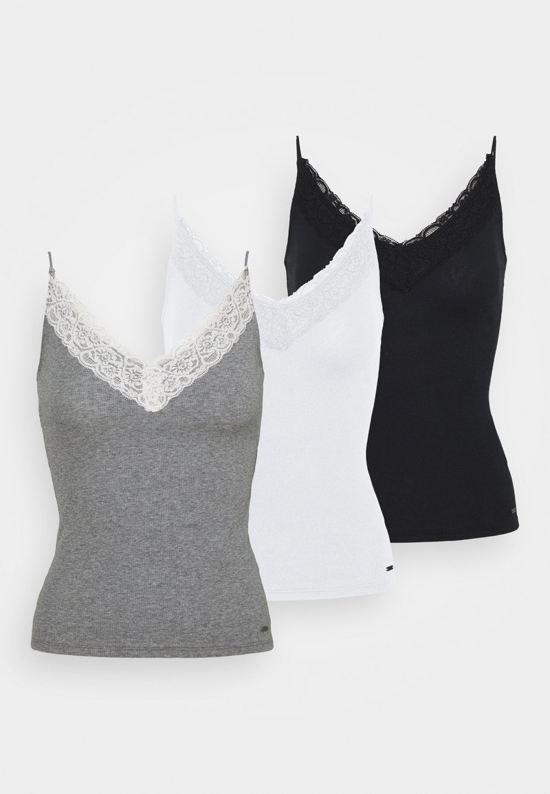 Hollister Co. - 3 PACK - Topper - white/grey/black, Forstørre