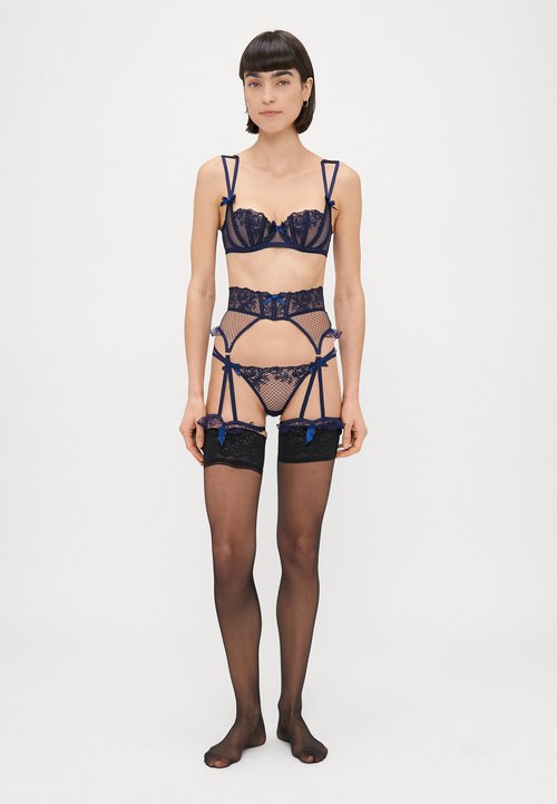 KIKI DE MONTPARNASSE INSET GARTER BELT - Suspenders - brown/black/brown -  Zalando.co.uk