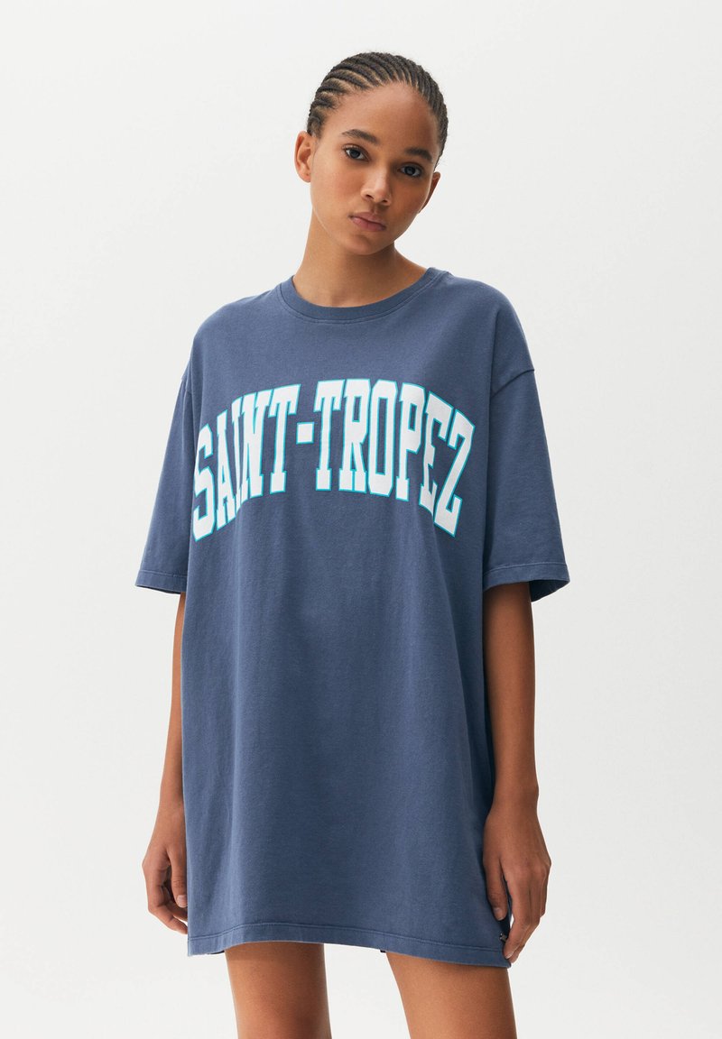 PULL&BEAR Jersey dress dark blue Zalando.de