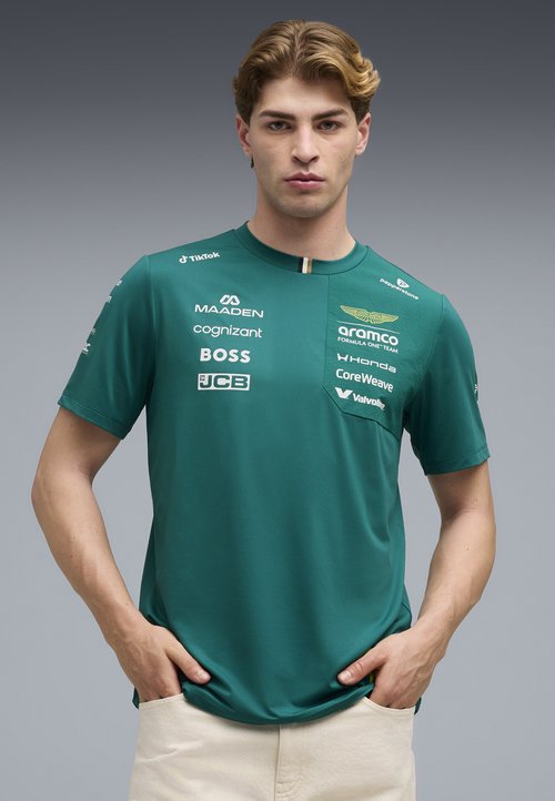 PUMA X ASTON MARTIN ARAMCO F1® TEAM REPLICA STROLL T-SHIRT UNISEX - Print T-shirt - green lux — photo 2