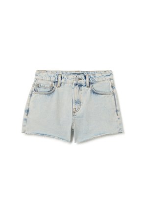 REGULAR FIT  - Denim shorts - light blue