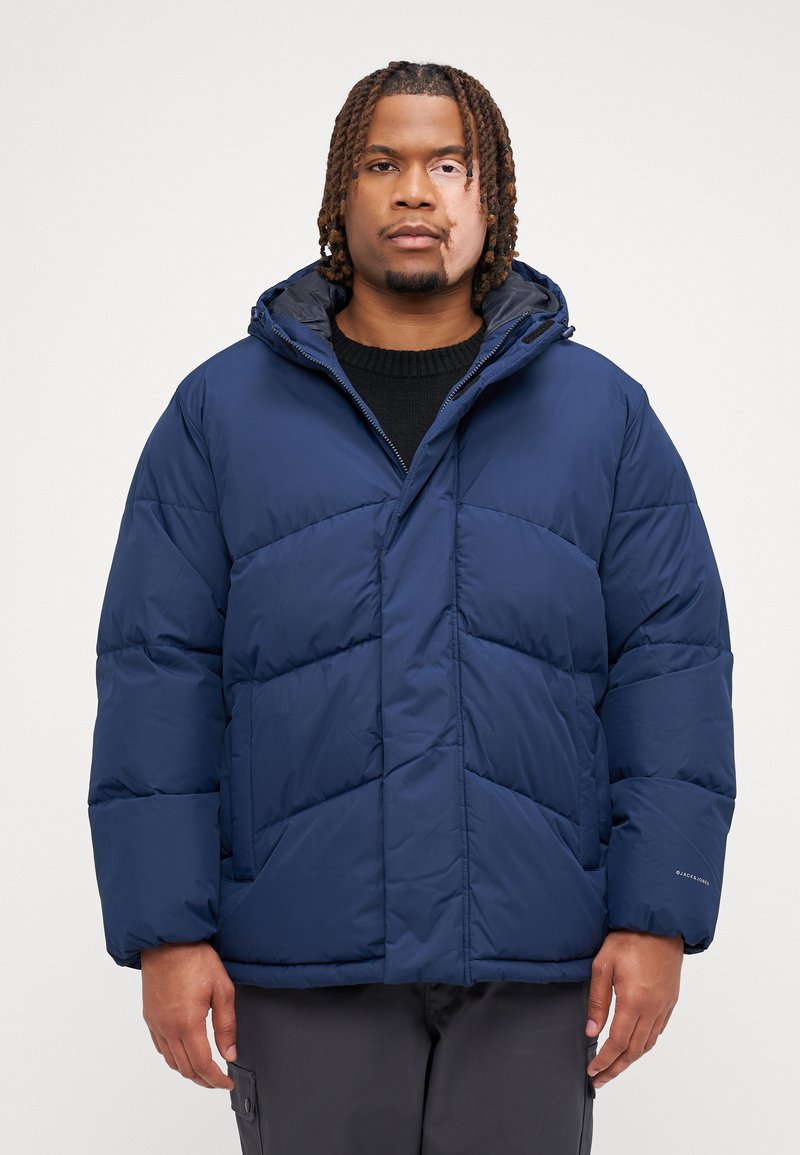Jack & Jones JJWORLD PUFFER JACKET  - Winter jacket - navy