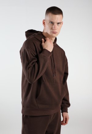 EOSELIO OVERSIZED UNISEX LOOSE FIT ELEVATE - Kapuzenpullover - espresso brown