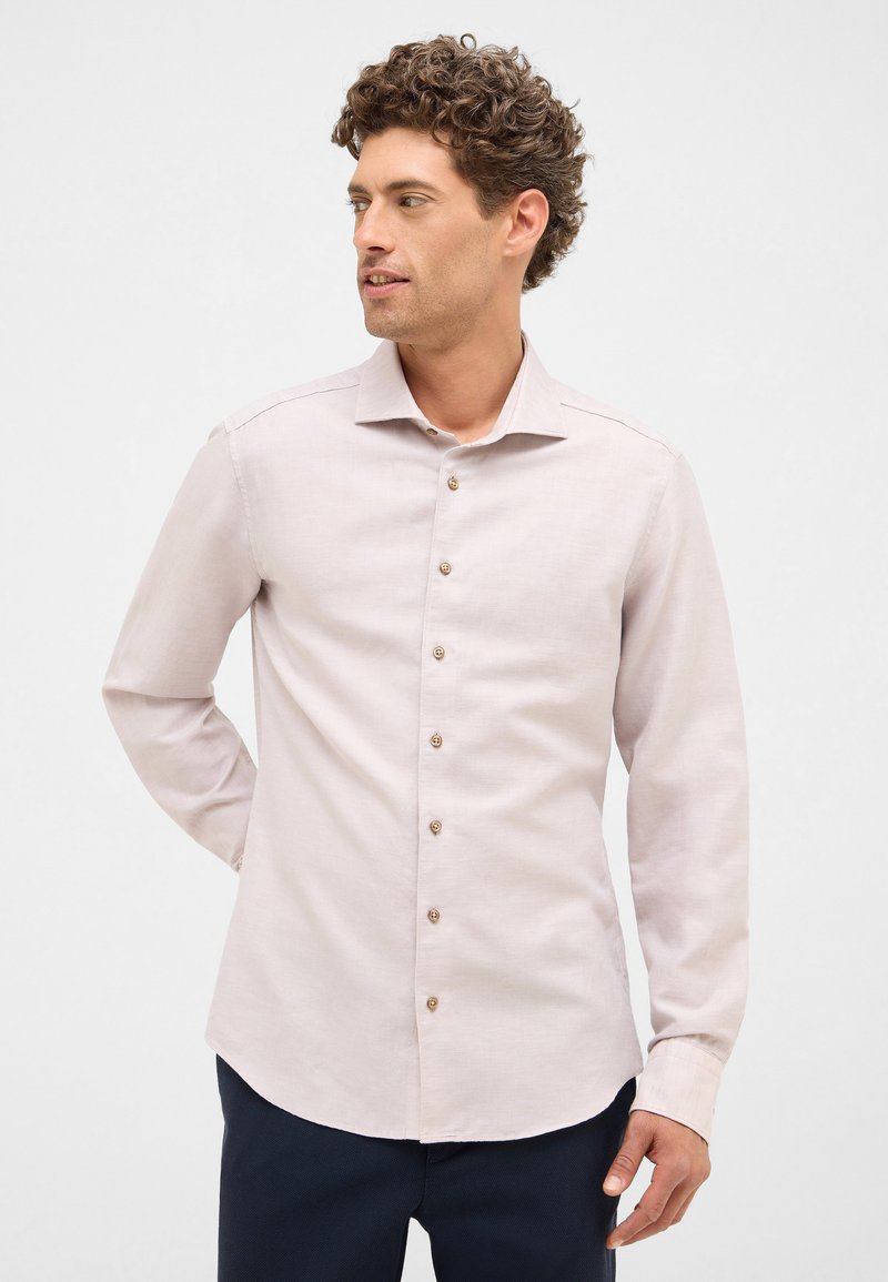 Eterna LINEN SHIRT - SLIM FIT - Camicia elegante - beige