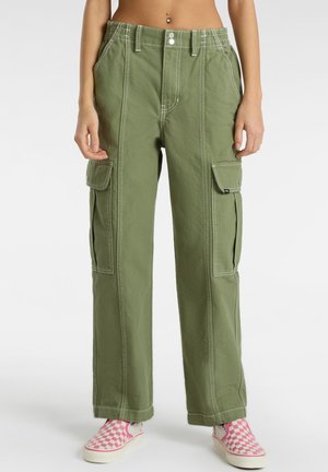 SIDEWALK - Cargo trousers - olivine
