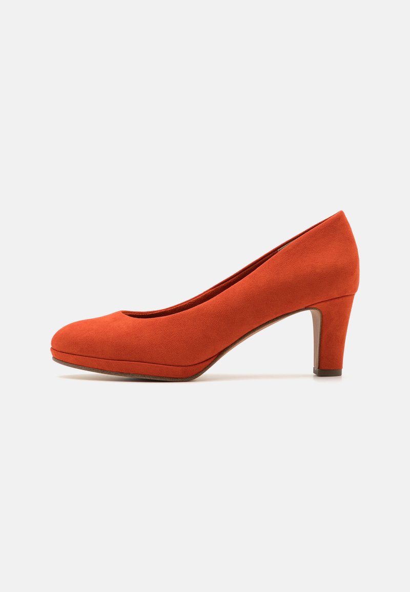 Marco Tozzi Plateaupumps - terracotta