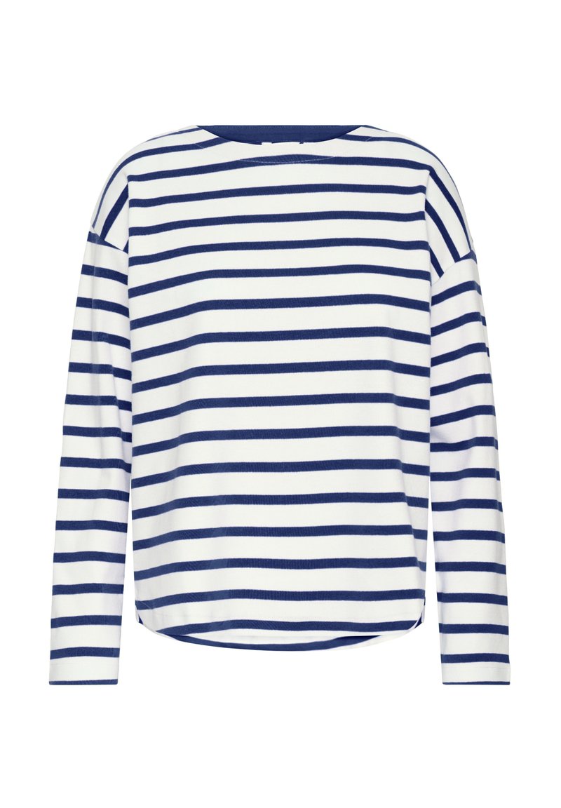 b.young RAMSI PULLOVER - Long sleeved top - medieval blue stripe/blue ...