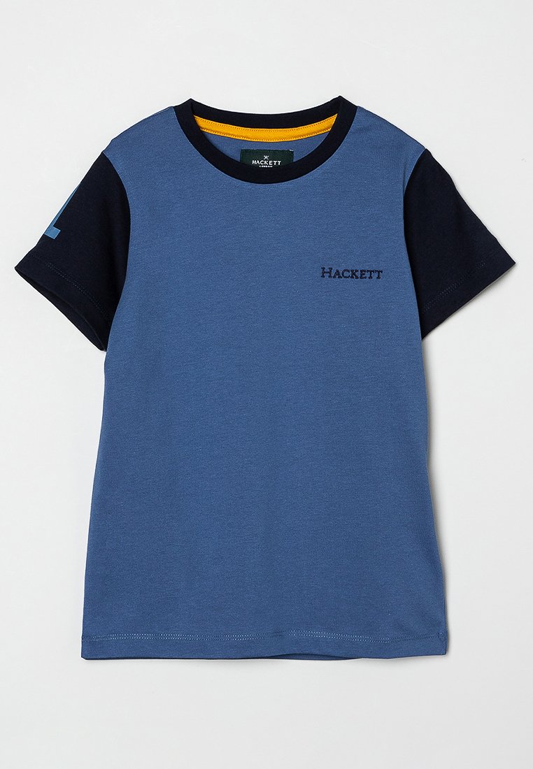 Hackett London T-shirt print donkerblauw
