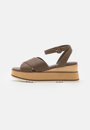 Sandales à plateforme - khaki