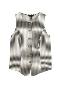 STRIPED CREW NECK - Bodywarmer - black pattern