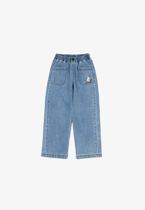 JELLY MALLOW MR DOG UNISEX - Avar lõikega teksad - light denim