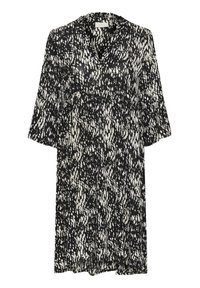 KAHERA - Vestido informal - black white graphic snake