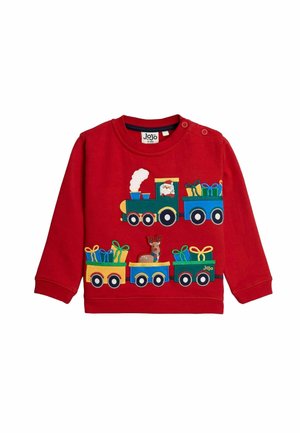 REGULAR FIT - APPLIQUÉ  - Sweater - red christmas train