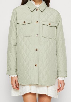Pieces Wintermantel - light green