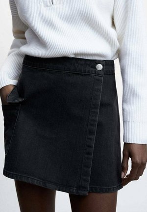 A-lijn rok - black denim
