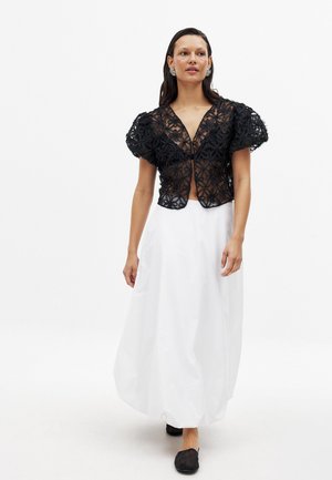 NA-KD, PUFF FLOWER - Blúzka - black