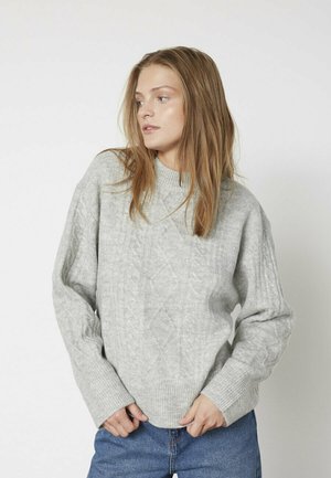 HOKA - Striktrøje - grey mel