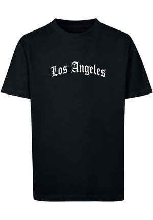 Mister Tee LOS ANGELES WORDING  - Μπλουζάκι με στάμπα - black