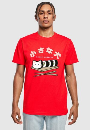 Merchcode TORC-SUSHI KIT - T-shirt imprimé - cityred