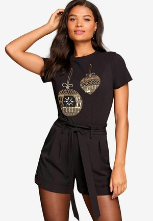 Lipsy T-shirts print - black bauble