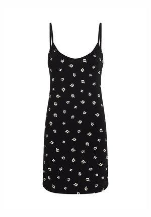 KARL LAGERFELD IKON SLIP - Spalna srajca - ikonik kl aop black