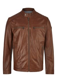 BUALBERTO - Giacca di pelle - cognac