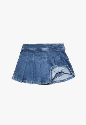 Marks & Spencer, DENIM PLEATED MINI SKORT (6-16 YRS). - A-snit nederdel - dark denim