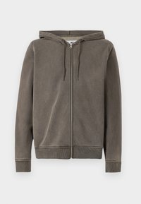 PIET ZIP HOODIE - Luvtröja - turkish coffee
