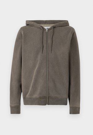 Samsøe Samsøe PIET ZIP HOODIE - Džemperis ar kapuci - turkish coffee