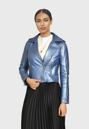 KITTY METAL - Veste en cuir - blue